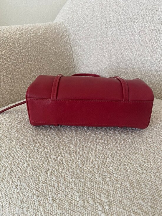 NWT Madewell The Brioche Mini Shoulder Bag in 'Scarlet' - Picture 7 of 13